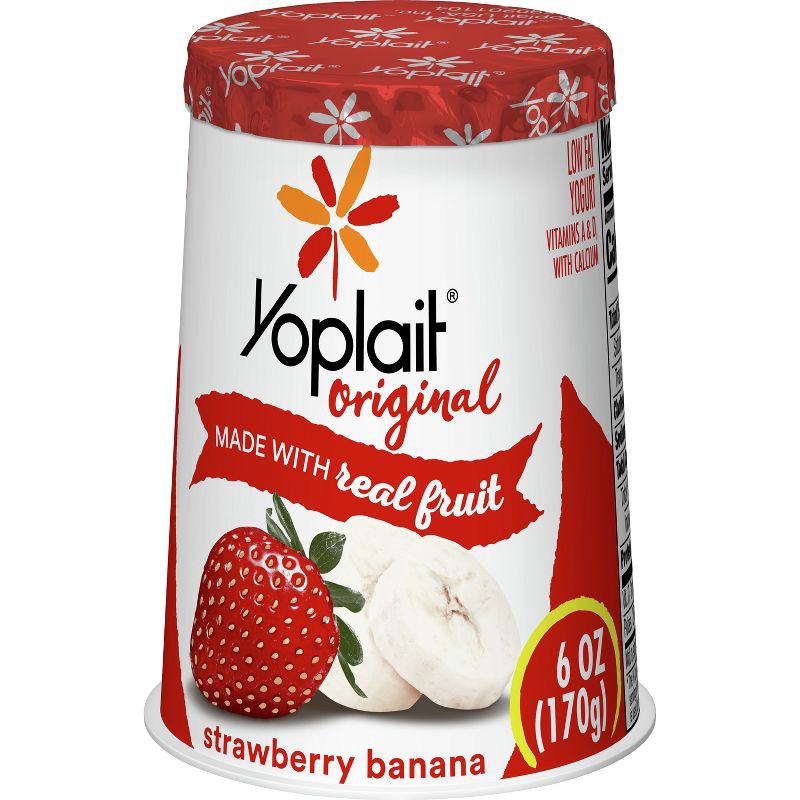 slide 9 of 11, Yoplait Original Strawberry Banana Yogurt - 6oz, 6 oz