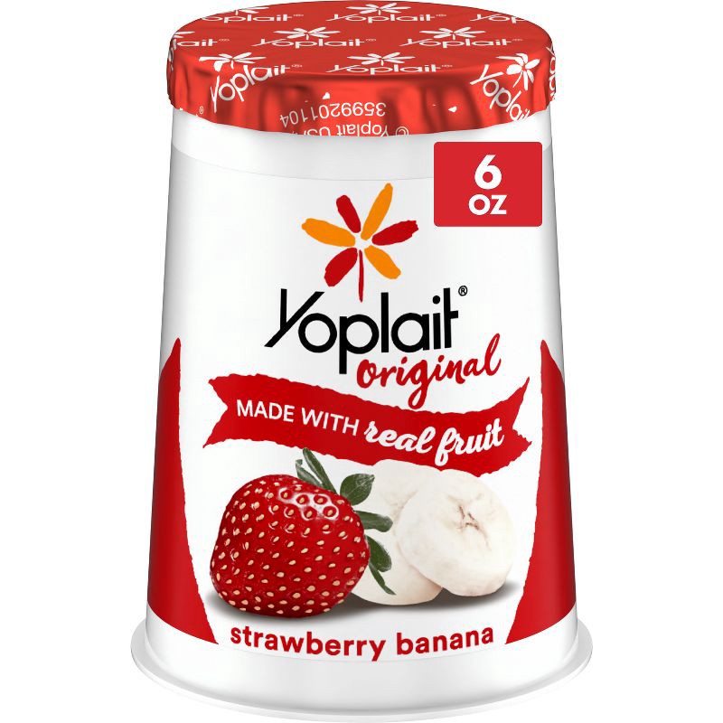 slide 1 of 11, Yoplait Original Strawberry Banana Yogurt - 6oz, 6 oz