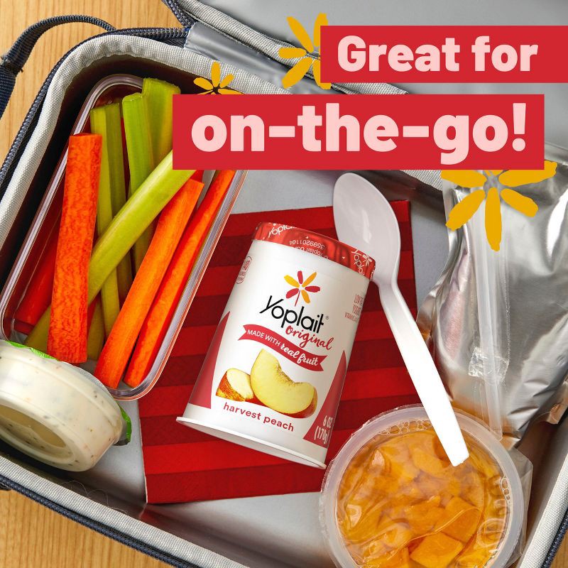 slide 6 of 9, Yoplait Original Harvest Peach Yogurt - 6oz, 6 oz