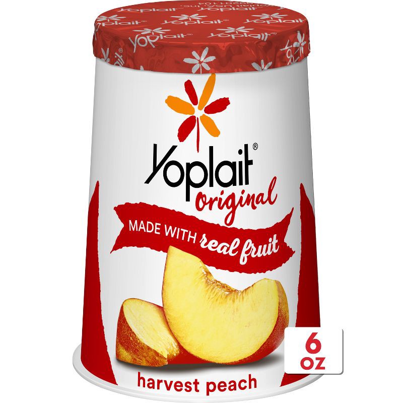 slide 1 of 13, Yoplait Original Harvest Peach Yogurt - 6oz, 6 oz