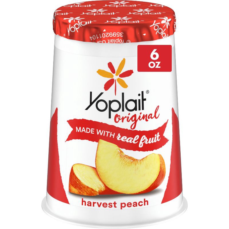 slide 1 of 13, Yoplait Original Harvest Peach Yogurt - 6oz, 6 oz