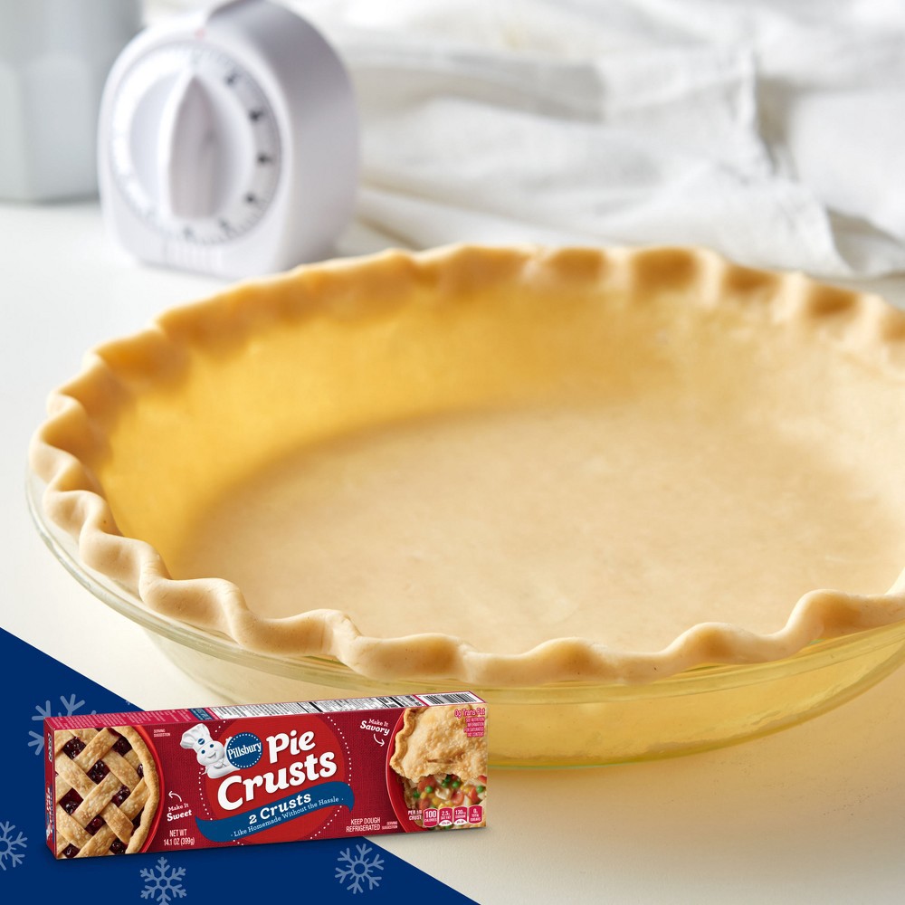 slide 6 of 18, Pillsbury Premade Refrigerated Pie Crusts, 2 Count, 14.1 oz
