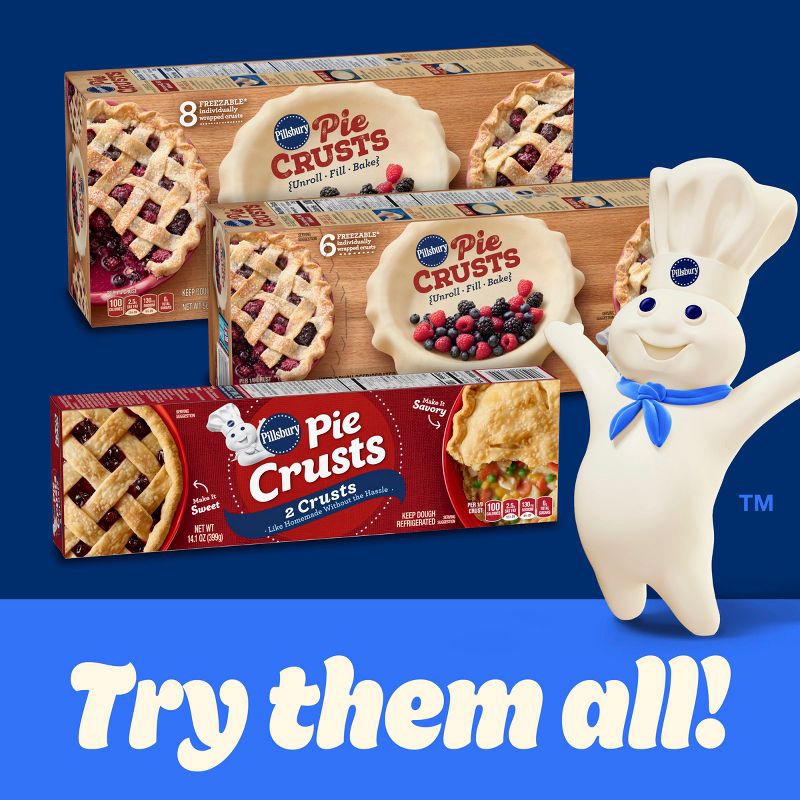 slide 8 of 9, Pillsbury Ready-to-Bake Pie Crusts - 14.1oz/2ct, 14.1 oz, 2 ct
