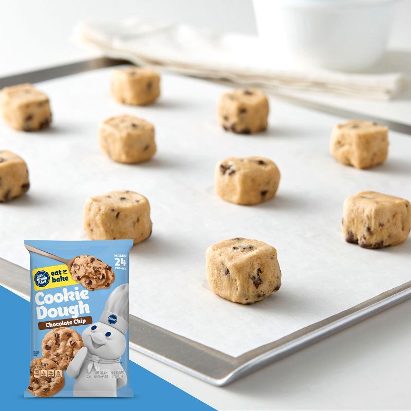 slide 3 of 7, Pillsbury Chocolate Chip Cookie Dough - 16oz/24ct, 24 ct; 16 oz