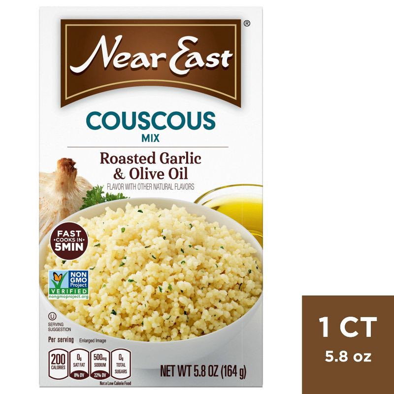 slide 1 of 5, Near East Mix Roasted Garlic & Olive Oil Couscous - 5.8oz, 5.8 oz