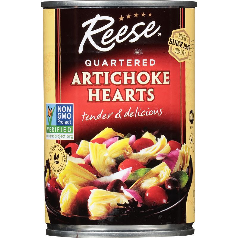 slide 2 of 3, Reese Quartered Artichoke Hearts 14oz, 14 oz