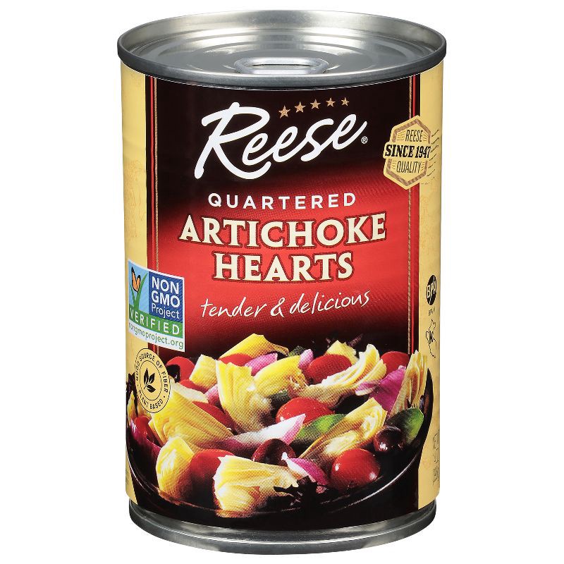 slide 1 of 3, Reese Quartered Artichoke Hearts 14oz, 14 oz