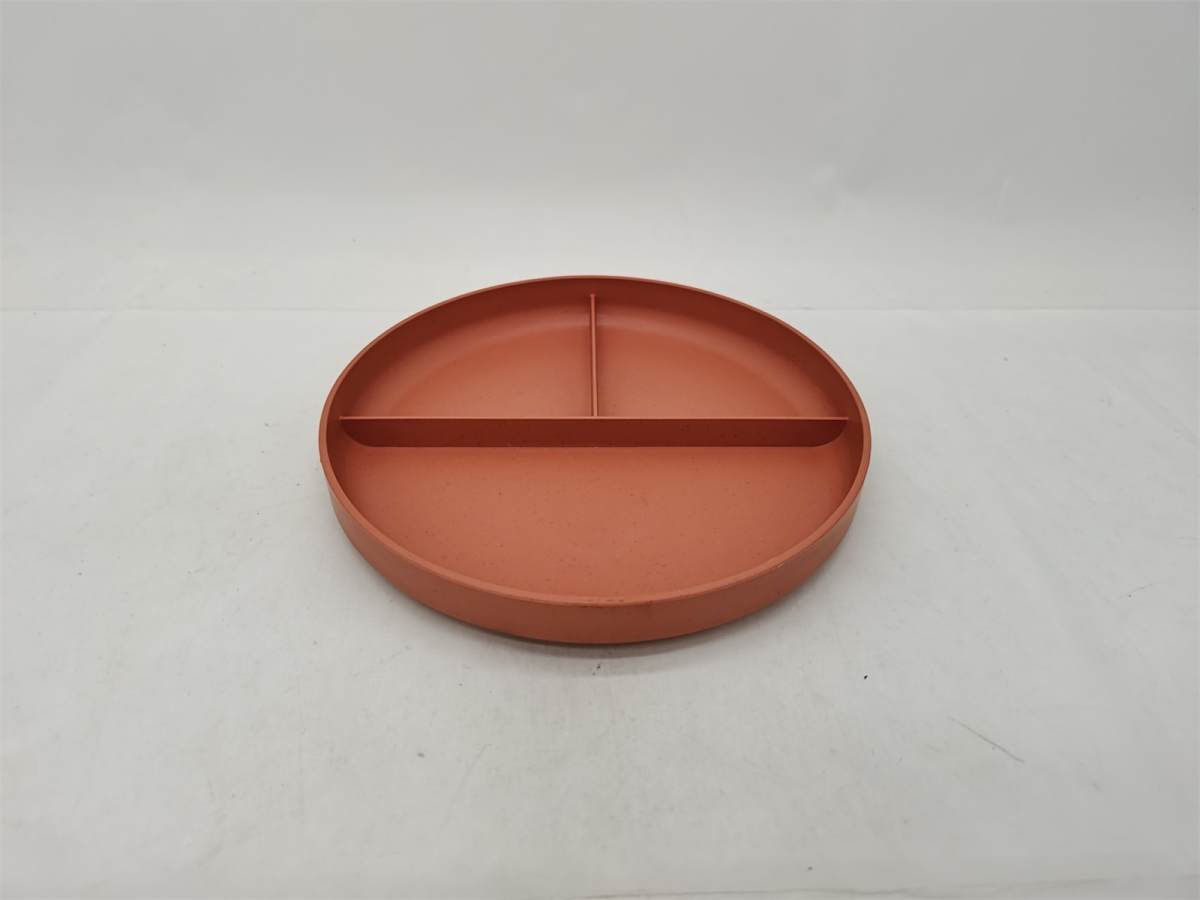 slide 1 of 1, Meijer Corporate Seasonal MCS KIDS WHEAT PP DIVIDED PLATE ORANGE, 1 ct
