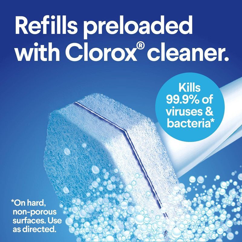 slide 3 of 11, Clorox ToiletWand Disposable Toilet Cleaning System - ToiletWand Storage Caddy and 6 Refill Heads, 1 ct