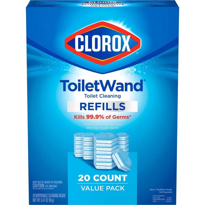 slide 2 of 16, Clorox ToiletWand Disinfecting Refills Disposable Wand Heads - 20ct, 20 ct