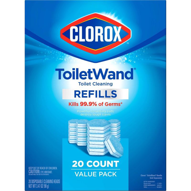 slide 11 of 16, Clorox ToiletWand Disinfecting Refills Disposable Wand Heads - 20ct, 20 ct