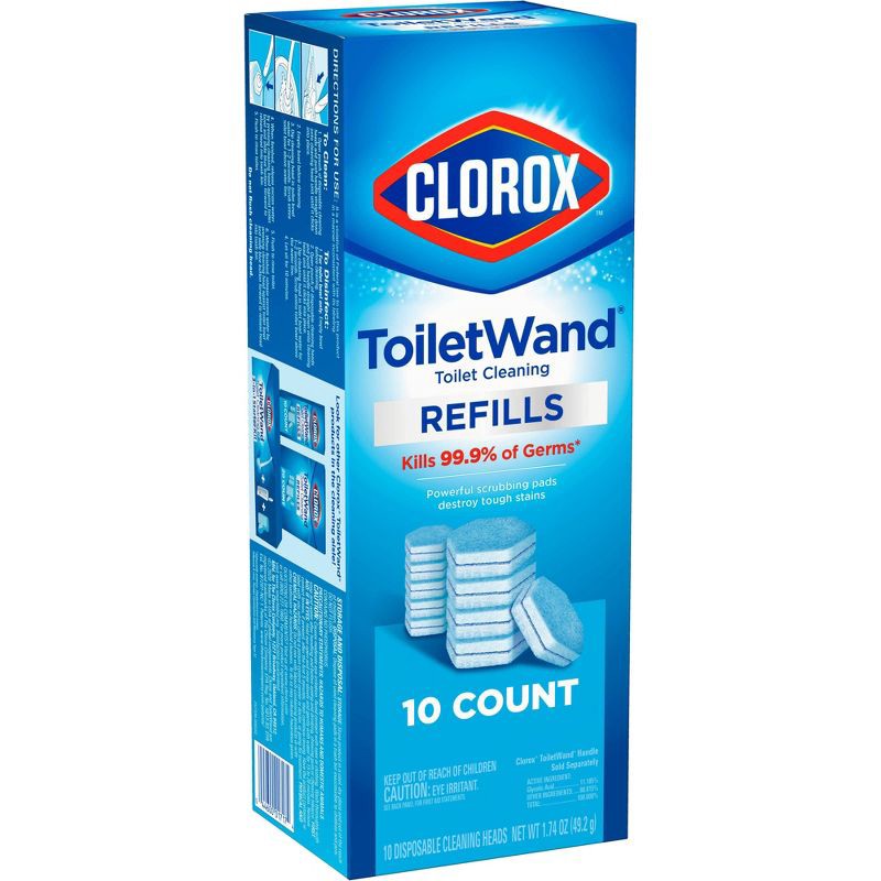 slide 10 of 16, Clorox ToiletWand Disinfecting Refills Disposable Wand Heads - Original Scent - 10ct, 10 ct