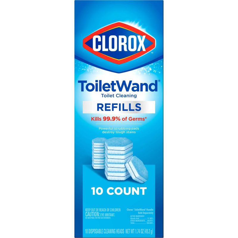 slide 11 of 16, Clorox ToiletWand Disinfecting Refills Disposable Wand Heads - Original Scent - 10ct, 10 ct