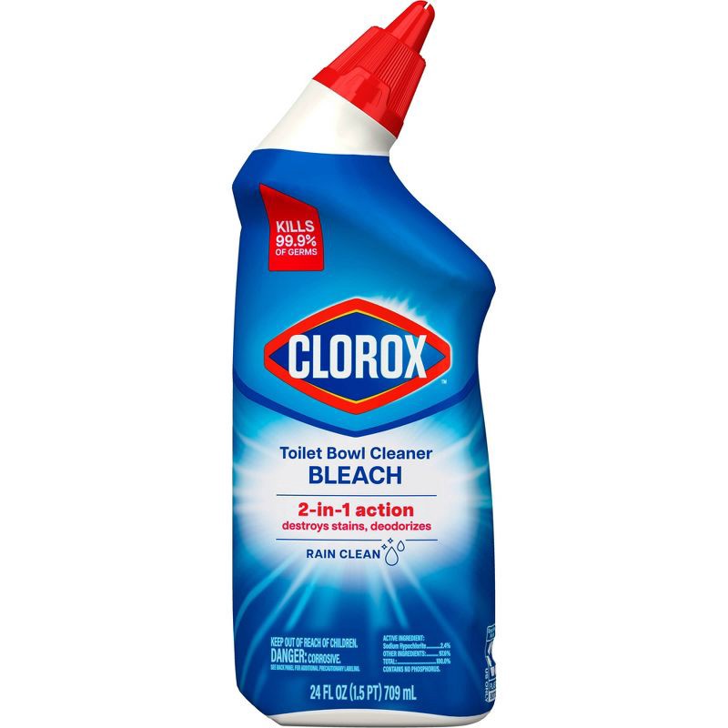 slide 2 of 16, Clorox Rain Clean Toilet Bowl Cleaner - 24 fl oz, 24 fl oz