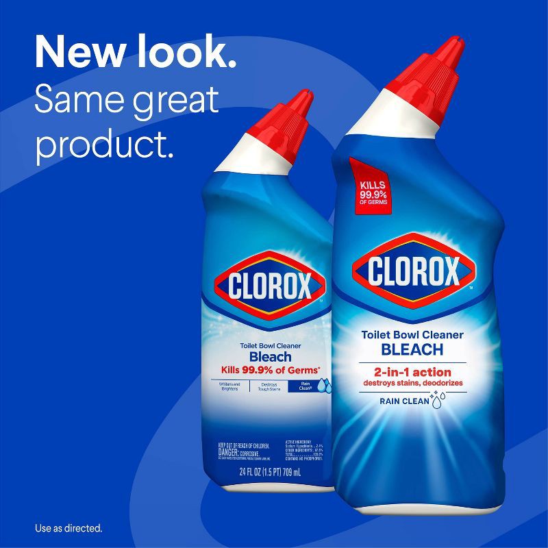 slide 3 of 16, Clorox Rain Clean Toilet Bowl Cleaner - 24 fl oz, 24 fl oz