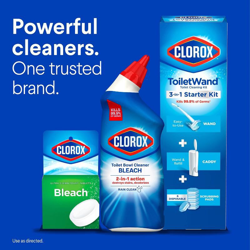 slide 10 of 16, Clorox Rain Clean Toilet Bowl Cleaner - 24 fl oz, 24 fl oz