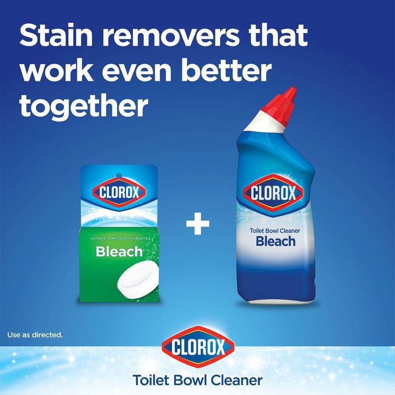 slide 7 of 12, Clorox Rain Clean Toilet Bowl Cleaner with Bleach - 24oz/2ct, 2 ct; 24 oz