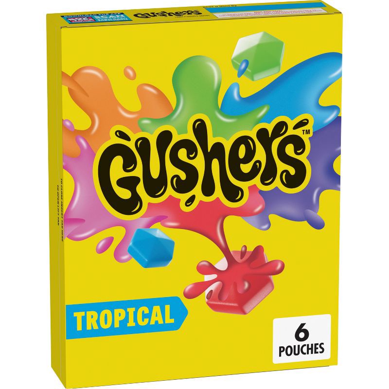 slide 1 of 7, Fruit Gushers Tropical Flavored Fruit Snacks - 6ct, 6 ct