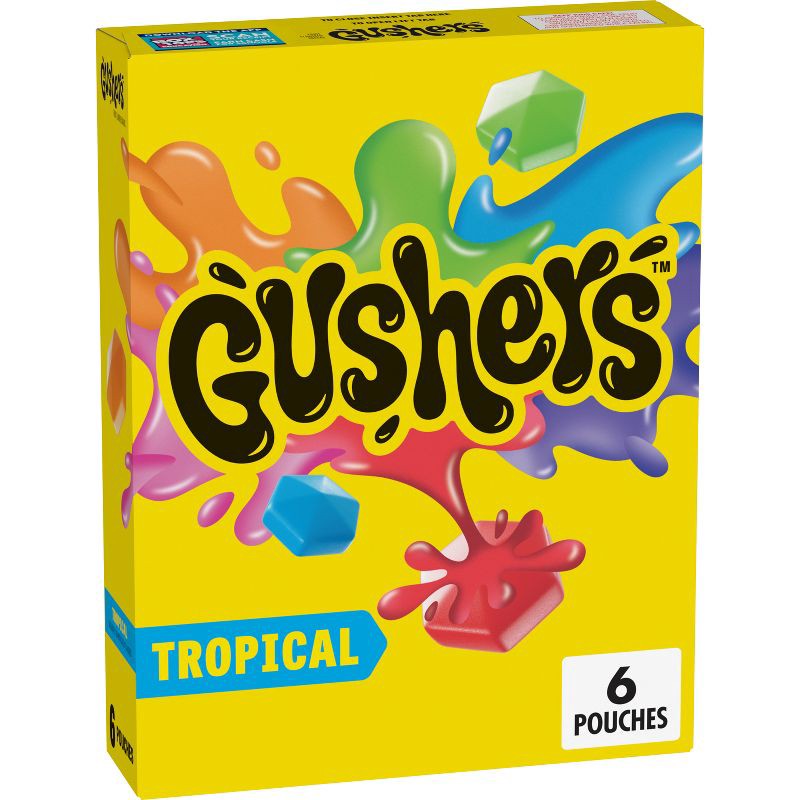 slide 1 of 7, Fruit Gushers Tropical Flavored Fruit Snacks - 6ct/4.8oz, 6 ct; 4.8 oz
