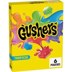 Fruit Gushers Tropical Flavored Fruit Snacks - 6ct/4.8oz