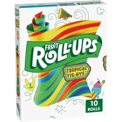 Betty Crocker Fruit Roll-Ups Tropical Tie-Dye Snacks - 10ct/5oz