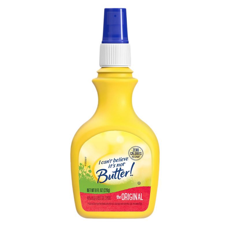 slide 1 of 8, I Can't Believe It's Not Butter! Original Vegetable Oil Spray - 8 fl oz, 8 fl oz