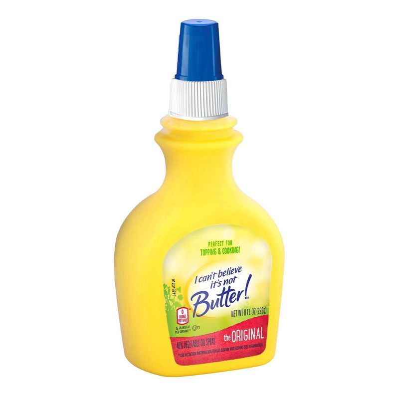 slide 8 of 8, I Can't Believe It's Not Butter! Original Vegetable Oil Spray - 8 fl oz, 8 fl oz