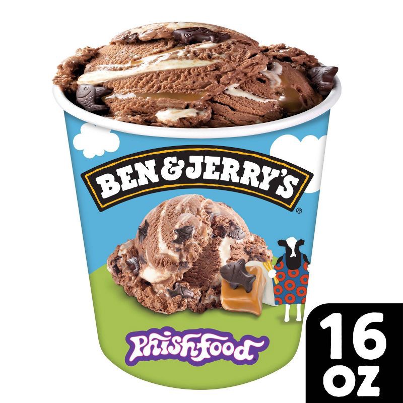 slide 1 of 6, Ben & Jerry's Phish Food Chocolate Ice Cream - 16oz, 16 oz