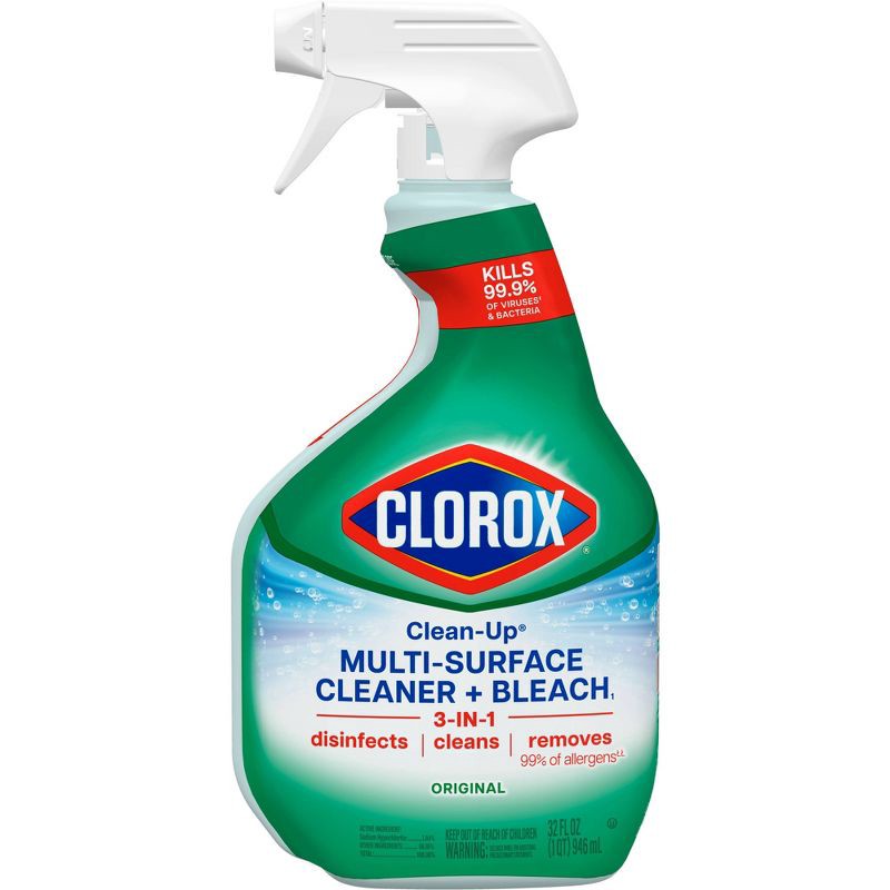slide 2 of 16, Clorox Original Clean-Up All Purpose Cleaner with Bleach Spray Bottle - 32oz, 32 oz