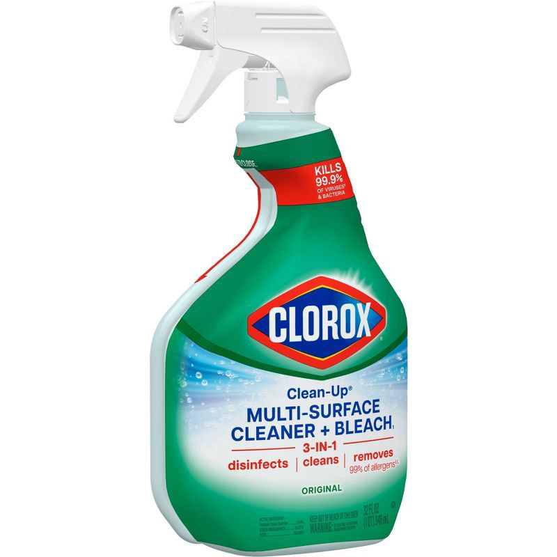 slide 12 of 16, Clorox Original Clean-Up All Purpose Cleaner with Bleach Spray Bottle - 32oz, 32 oz