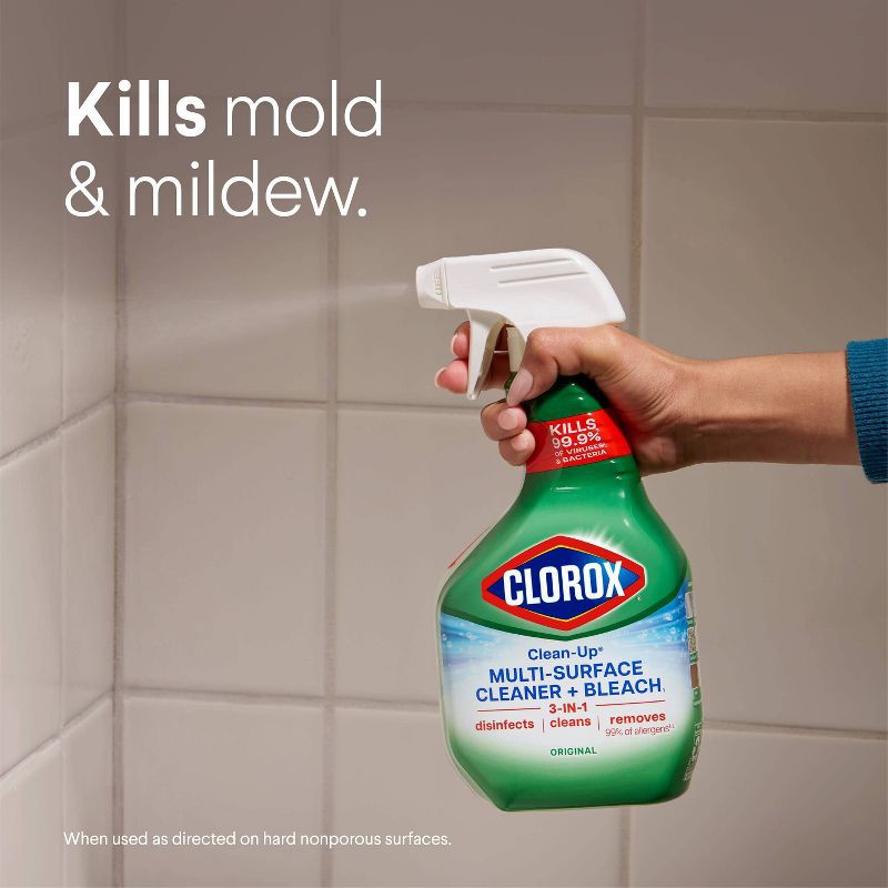 slide 4 of 16, Clorox Original Clean-Up All Purpose Cleaner with Bleach Spray Bottle - 32oz, 32 oz