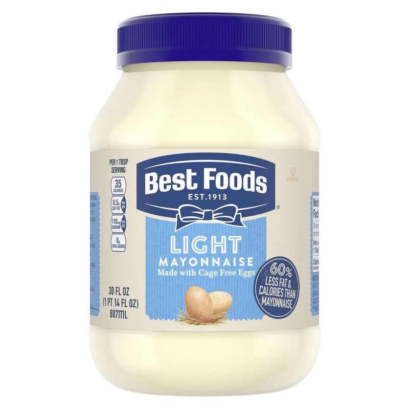 slide 1 of 8, Best Foods Mayonnaise Light - 30oz, 30 oz