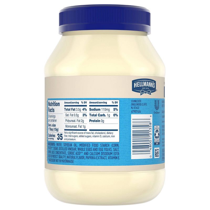 slide 2 of 6, Hellmann's Mayonnaise Light - 30oz, 30 oz