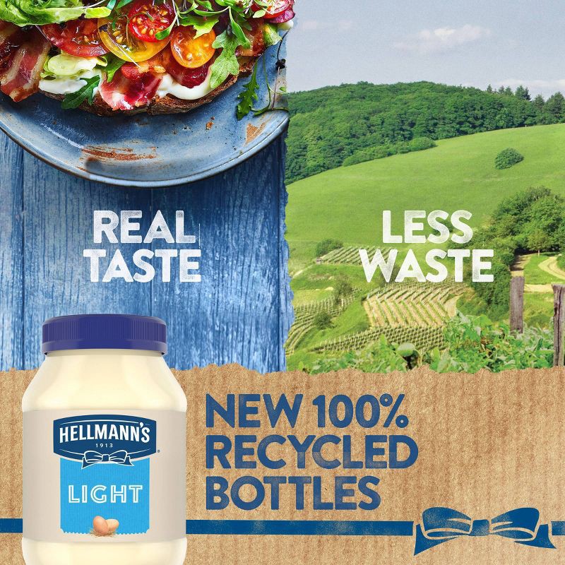 slide 3 of 6, Hellmann's Mayonnaise Light - 30oz, 30 oz