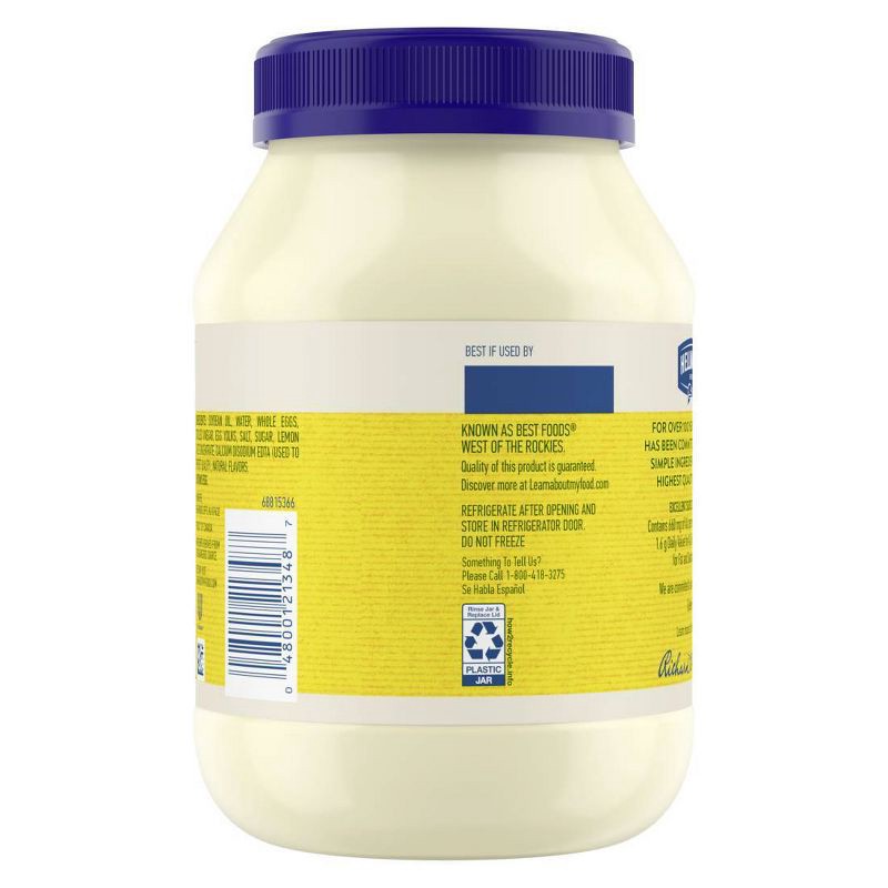 slide 3 of 8, Hellmann's Mayonnaise Real - 30 fl oz, 30 fl oz