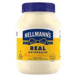 Hellmann's Mayonnaise Real - 30 fl oz: Gluten-Free, Omega-3 ALA, Cage Free
