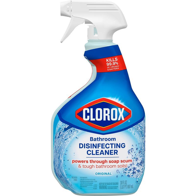 slide 2 of 12, Clorox Disinfecting Bathroom Cleaner Spray Bottle - 30oz, 30 oz