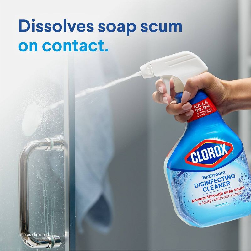 slide 6 of 12, Clorox Disinfecting Bathroom Cleaner Spray Bottle - 30oz, 30 oz