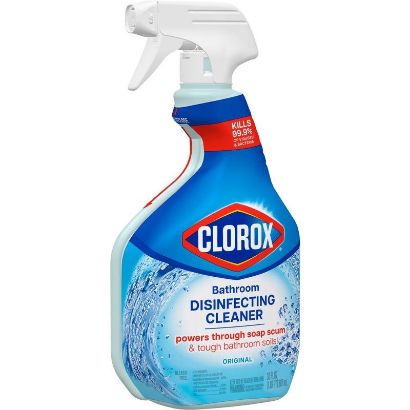 slide 8 of 12, Clorox Disinfecting Bathroom Cleaner Spray Bottle - 30oz, 30 oz