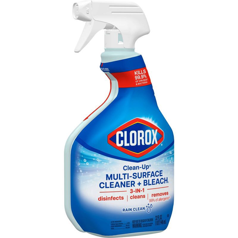 slide 12 of 17, Clorox Rain Clean Scent Clean-Up All Purpose Cleaner with Bleach Spray Bottle - 32 fl oz, 32 fl oz