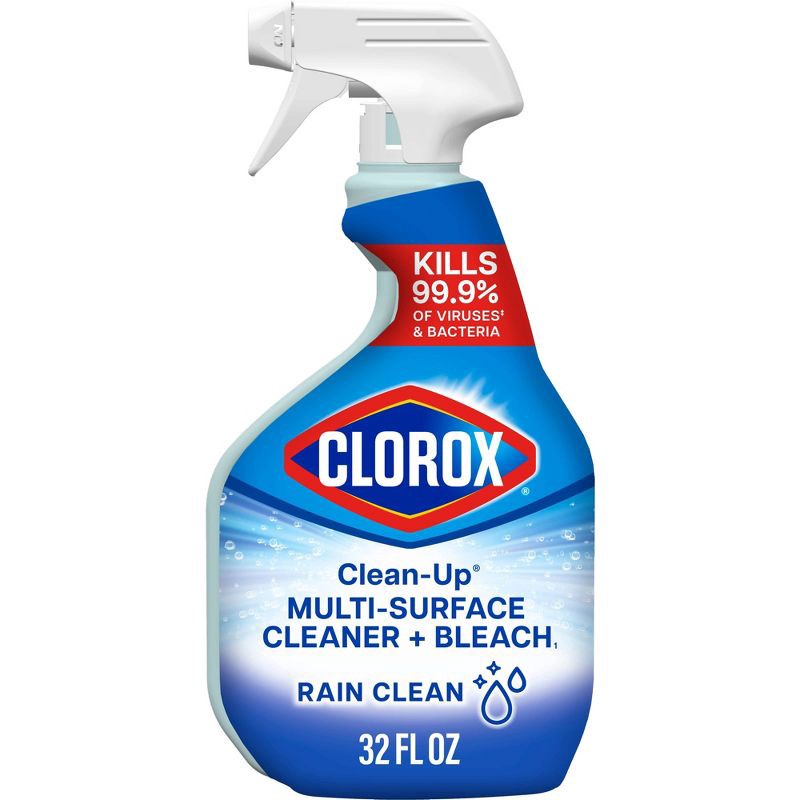 slide 1 of 17, Clorox Rain Clean Scent Clean-Up All Purpose Cleaner with Bleach Spray Bottle - 32 fl oz, 32 fl oz