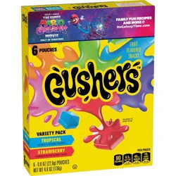 Fruit Gushers Fruit Flavored Snacks Variety Pack - 4.8oz/6ct
