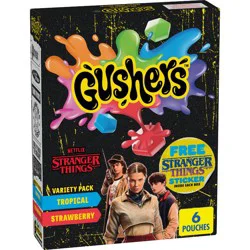 Fruit Gushers Fruit Flavored Snacks Variety Pack - 4.8oz/6ct