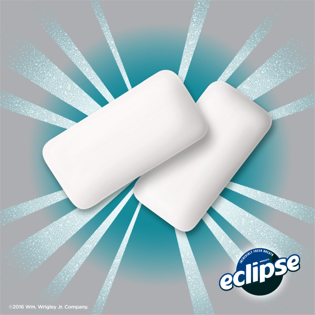 slide 2 of 2, Eclipse Polar Ice Sugarfree Gum, multipack (3 packs total), 54 pc