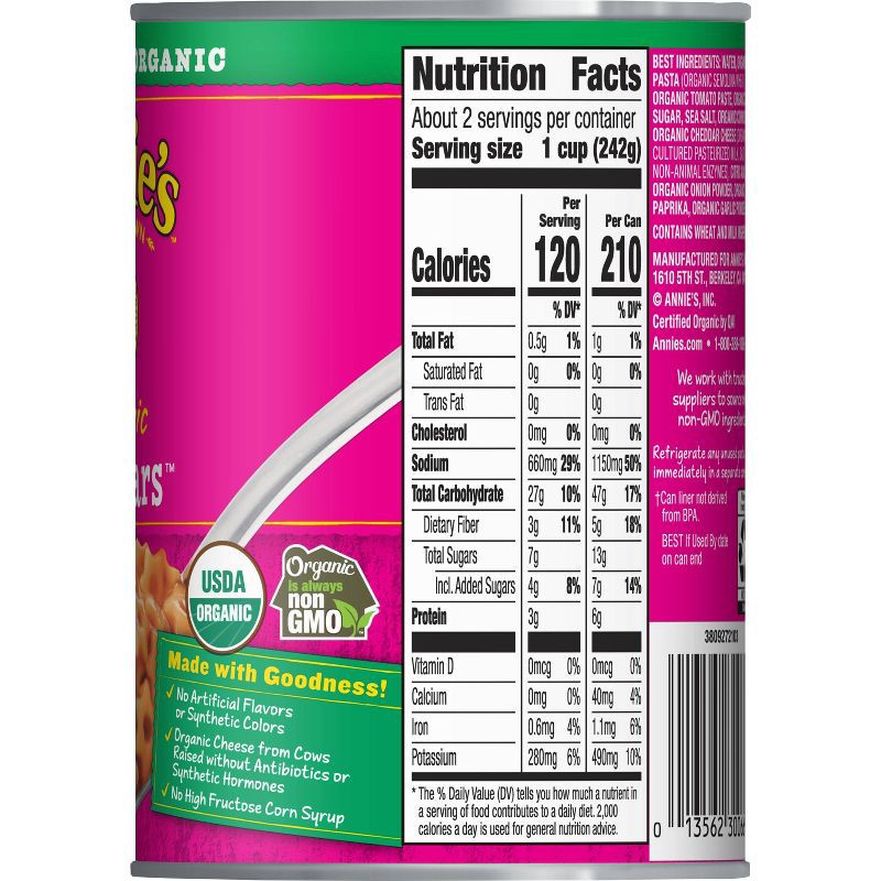 slide 8 of 11, Annie's Organic Original All Stars Pasta in Tomato & Cheese Sauce 15oz, 15 oz