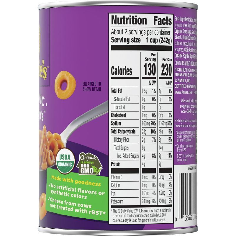 slide 6 of 10, Annie's Homegrown Organic Bernie O's Pasta in Tomato & Cheese Sauce 15oz, 15 oz