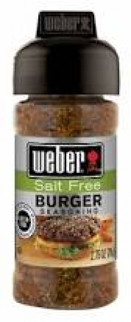 Weber Seasoning, Burger, Salt Free - 2.75 oz