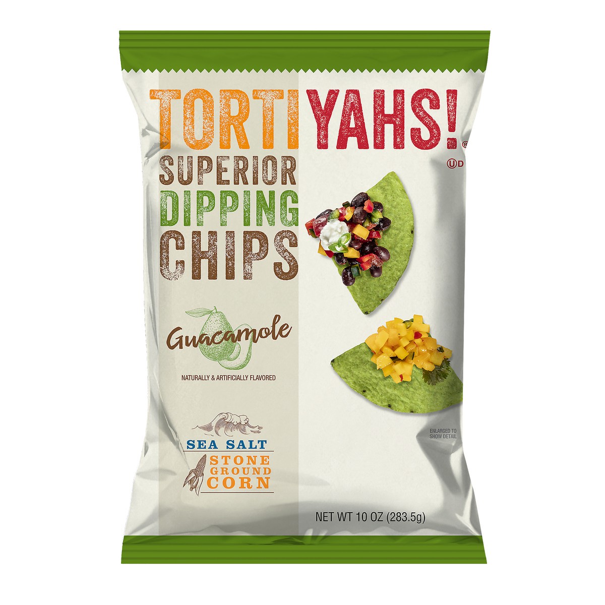 slide 4 of 10, Tortiyahs! Superior Guacamole Sea Salt Dipping Chips 10 oz, 10 oz