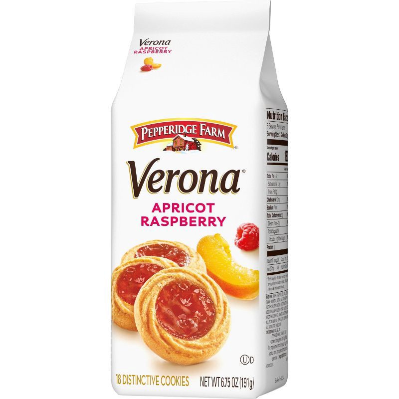 slide 8 of 8, Pepperidge Farm Verona Apricot Raspberry Thumbprint Cookies - 6.75oz, 6.75 oz