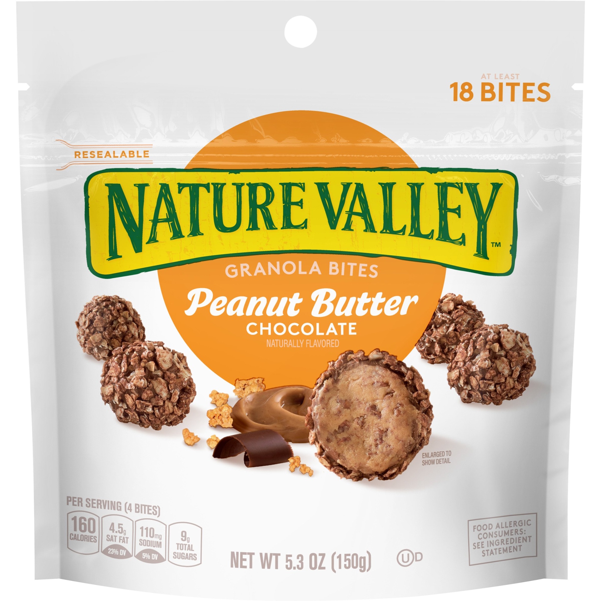 slide 1 of 3, Nature Valley Peanut Butter Chocolate Granola Bites, 5.3 oz